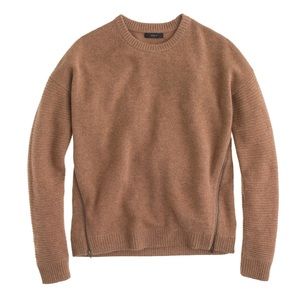 J. Crew Brown Side Zip Sweater